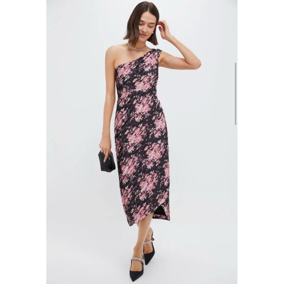 TUCKERNUCK Beaux Valette Natalie Dress Size 10 Black Pink NEW Floral Gardencore - Picture 16 of 16